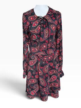 Wrangler Retro Collection Colorful Paisley Midi Dress Sz M